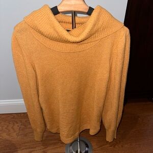 Tahari Golden Cowl Neck Sweater